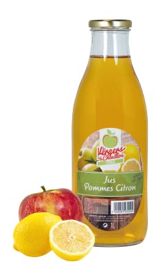 Jus de pommes citron