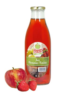 Jus de pommes fraises